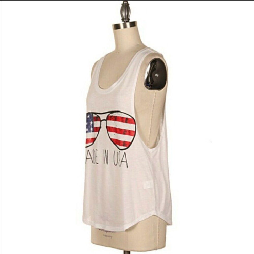 🛑HOST PICK‼️🇺🇸USA FUN TANK TOP🇺🇸🌟🌟🌟♥️♥️👀 - Picture 3 of 5